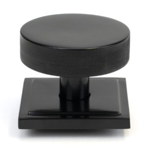 From the Anvil - Black Brompton Centre Door Knob (Square) - 46757