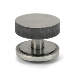 From the Anvil - Pewter Brompton Centre Door Knob (Art Deco) - 46763