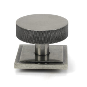 From the Anvil - Pewter Brompton Centre Door Knob (Square) - 46765