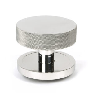 From the Anvil - Polished Marine SS (316) Brompton Centre Door Knob (Plain) - 46766