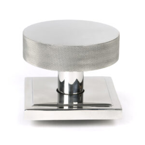 From the Anvil - Polished Marine SS (316) Brompton Centre Door Knob (Square) - 46769