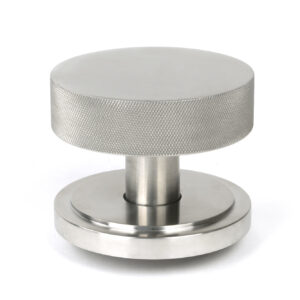 From the Anvil - Satin Marine SS (316) Brompton Centre Door Knob (Art Deco) - 46771