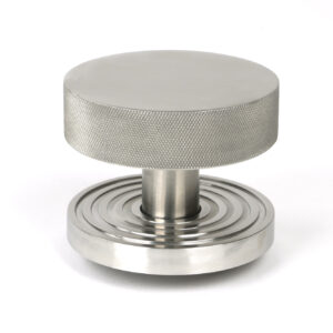 From the Anvil - Satin Marine SS (316) Brompton Centre Door Knob (Beehive) - 46772