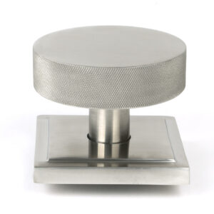 From the Anvil - Satin Marine SS (316) Brompton Centre Door Knob (Square) - 46773