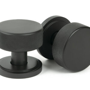 From the Anvil - Aged Bronze Brompton Mortice/Rim Knob Set (Art Deco) - 46787