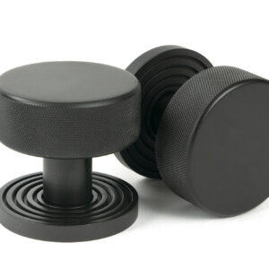 From the Anvil - Aged Bronze Brompton Mortice/Rim Knob Set (Beehive) - 46788
