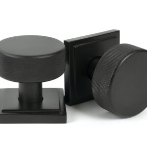 From the Anvil - Aged Bronze Brompton Mortice/Rim Knob Set (Square) - 46789