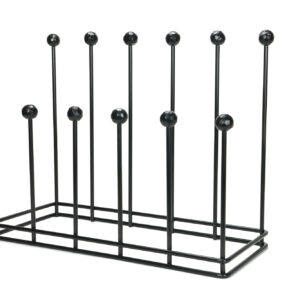 From the Anvil - Matt Black Six Pair Boot Rack - 47108