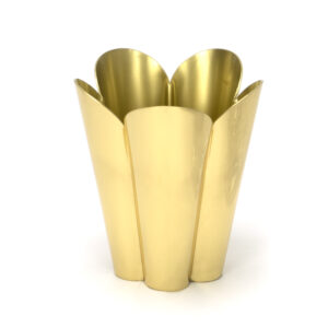 From the Anvil - Smooth Brass Flora Pot - Small - 47122