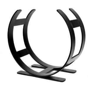 From the Anvil - Matt Black Curved Log Holder - Small - 47209