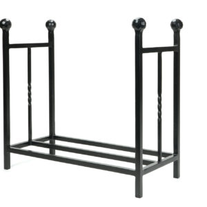 From the Anvil - Matt Black Rectangular Log Holder - 47213