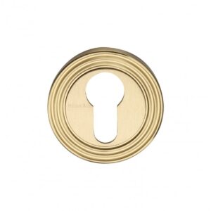 Heritage Brass RR4020 Reeded Euro Profile Escutcheon
