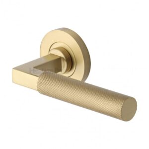 Heritage Brass RS2260 Signac Door Handle on Round Rose (Set)