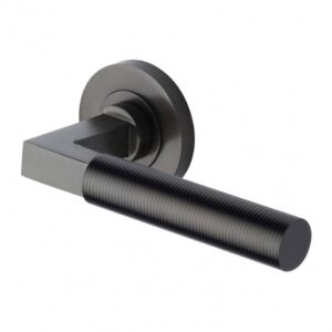 Heritage Brass RS2261 Spectral Door Handle on Round Rose (Set)