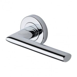 Heritage Brass V2355 Admiralty Door Handle on Round Rose (Set)