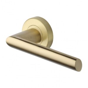 Heritage Brass V3262 Mercury Door Handle on Round Rose (Set)