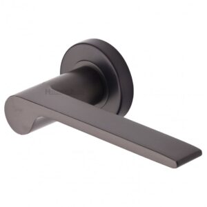 Heritage Brass V4190 Julia Door Handle on Round Rose (Set)