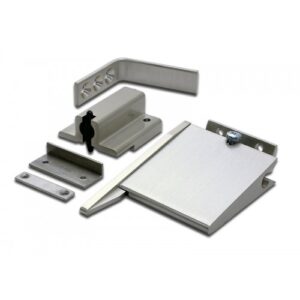 D&E Fire Rated Door Selector Wedge Shape - Stainless Steel