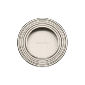 Heritage Brass C1837 Round Reeded Flush Pull