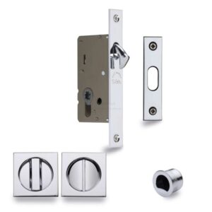 Heritage Brass SQ2308 Sliding Lock with Square Privacy Turns