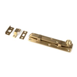 From The Anvil 50918 Satin Brass 6" Universal Bolt