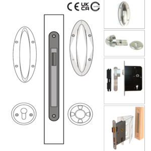 Eclipse Anti-Ligature A6 Auto Locking Door Set for Medical & Safe Rooms