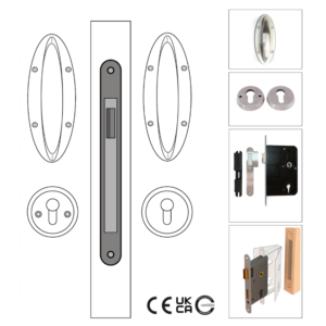 Eclipse Anti-Ligature A8 Auto Night Locking Door Set for Staff