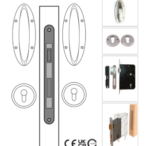 Eclipse Anti-Ligature P9 Communal Door Set - 44mm Thick